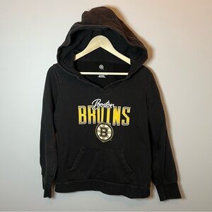 Boston Bruins‎ Hockey NHL Hoodie Women’s S Black Sweatshirt Pullover V-neck